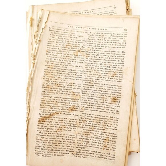 1881 Peterson's Magazine Victorian Ephemera Lot Of 400 Pcs Illustrated LGDWB4 - Picture 6 of 7